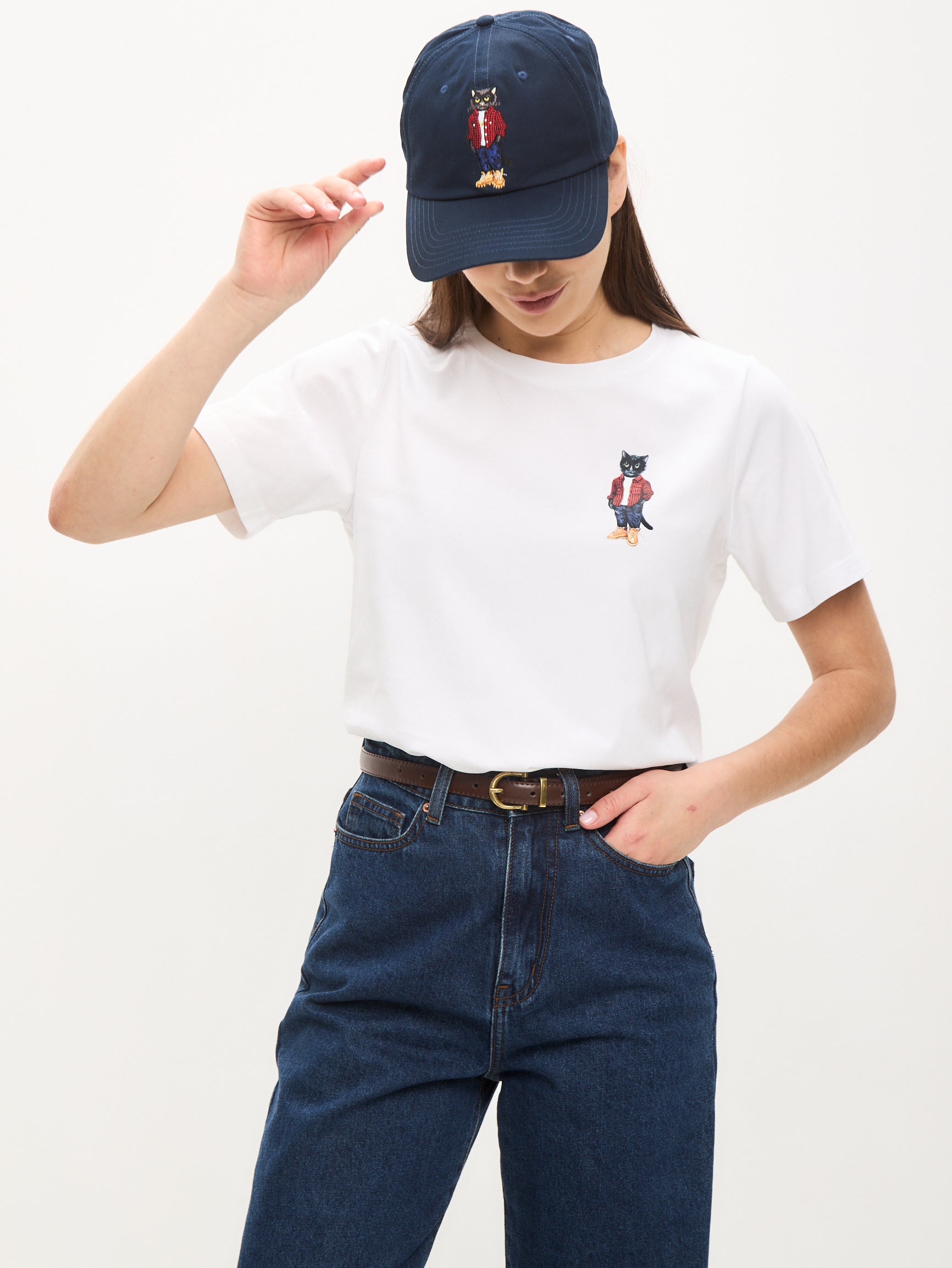 Cap navy with COUNTRY CAT - One size / Blue / Regular