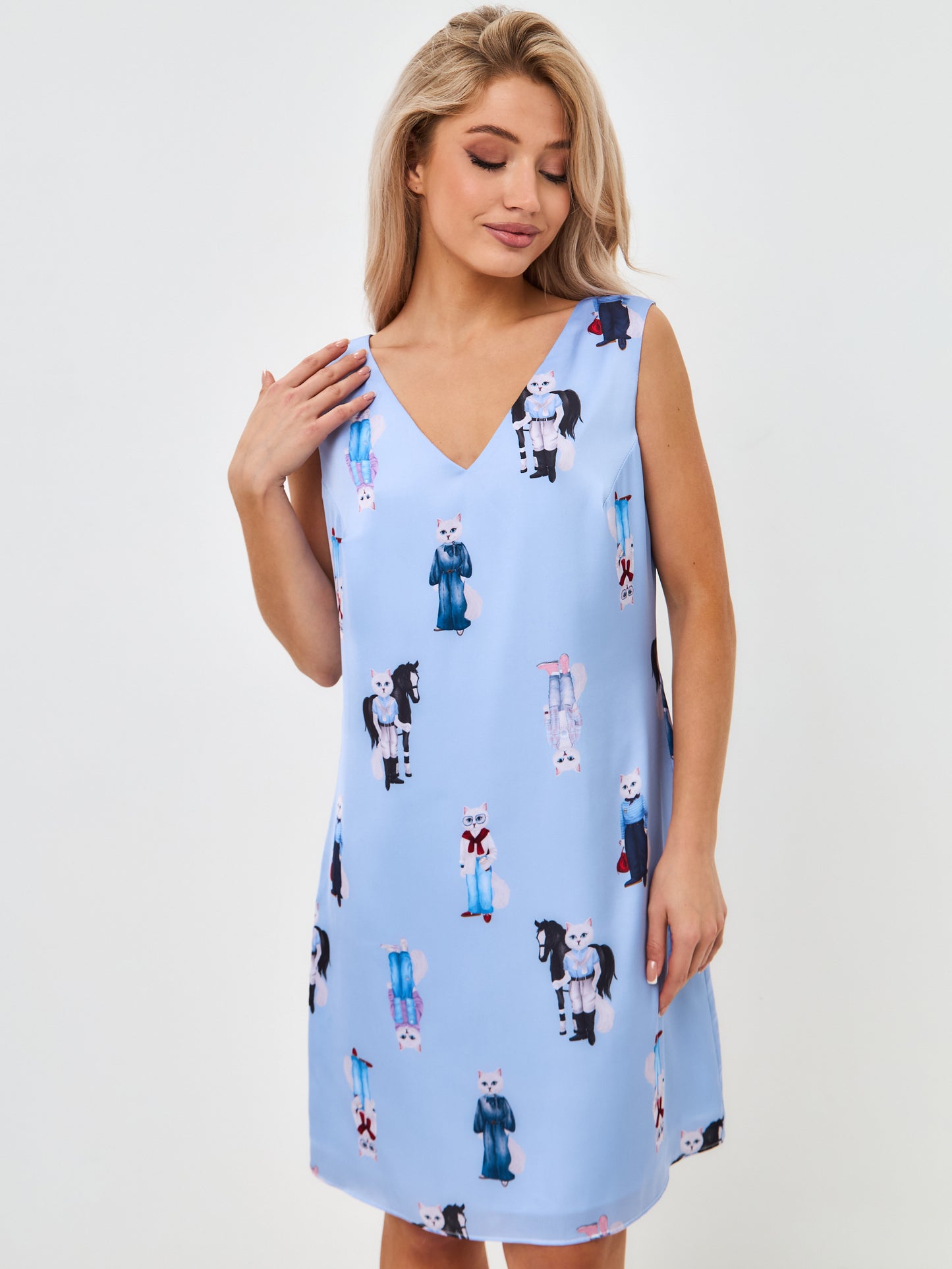 Blue silk loungewear - Loungewear