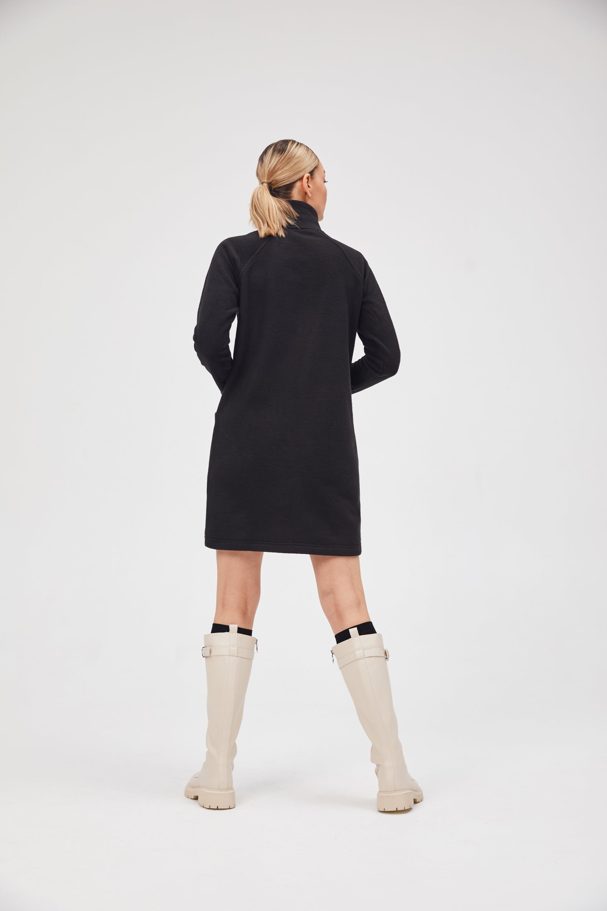 Black Fleece dress CATDREFLEES - Fleece (recycled)