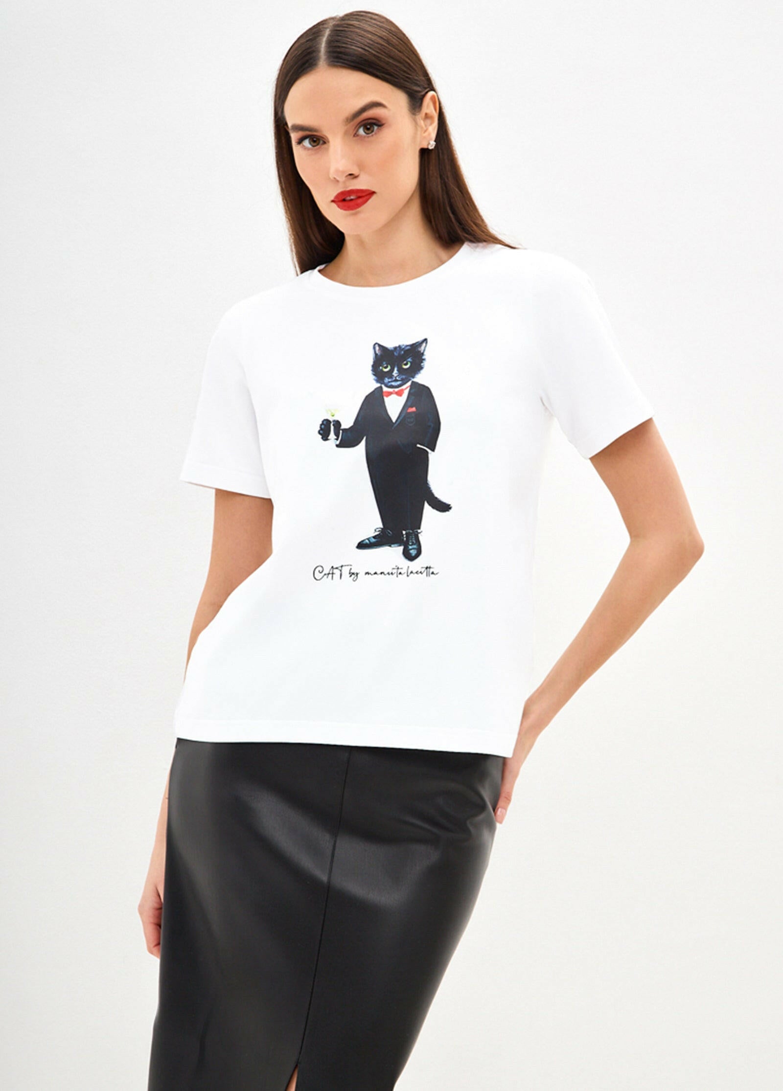 Printed T-shirt DANDY CAT - Maniita Lacitta