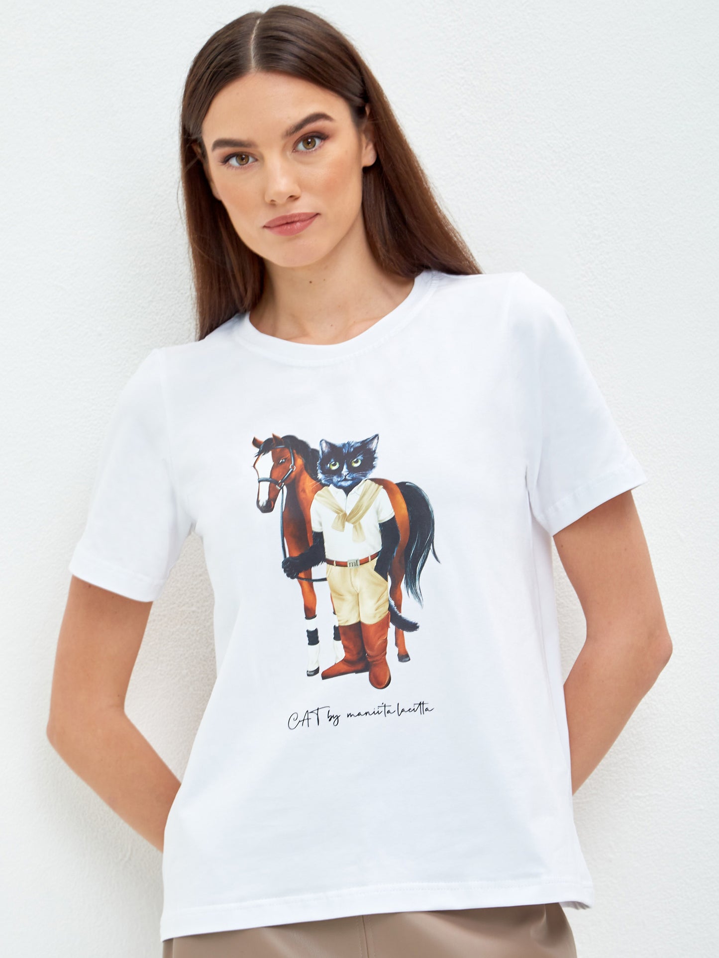 Pack of 2 printed T-shirts RIDER CAT