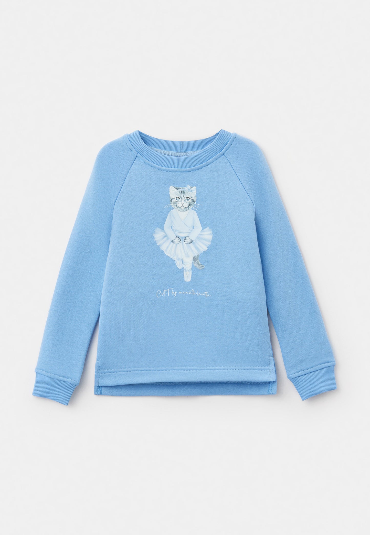 Blue Printed sweatshirt BALLET CAT