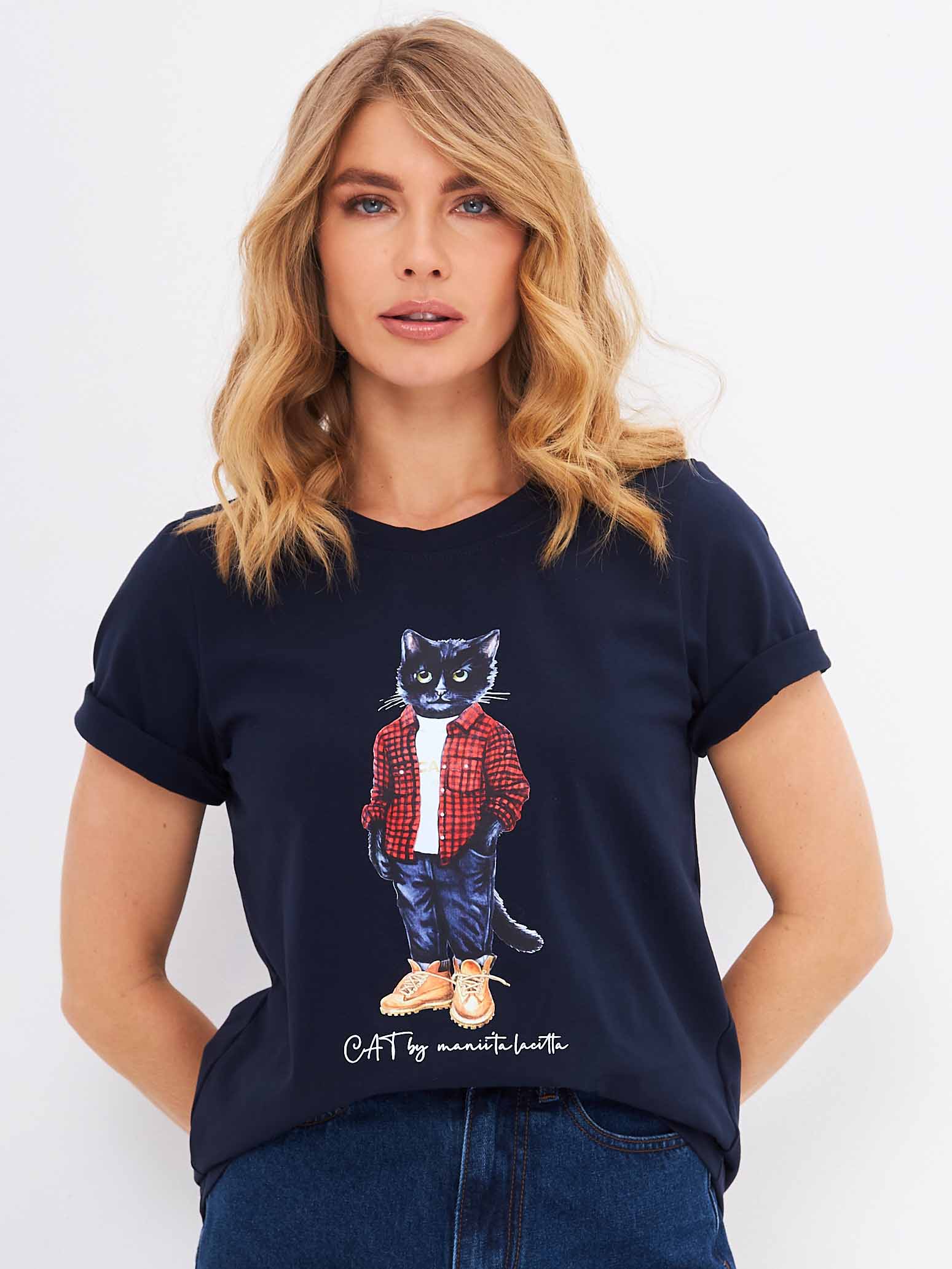 Pack of 2 printed T-shirts COUNTRY CAT