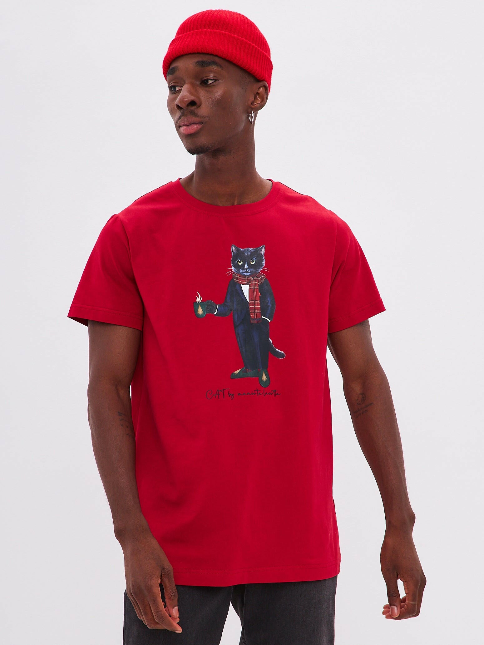 Printed T-shirt NEW YEAR CAT  Maniita Lacitta.