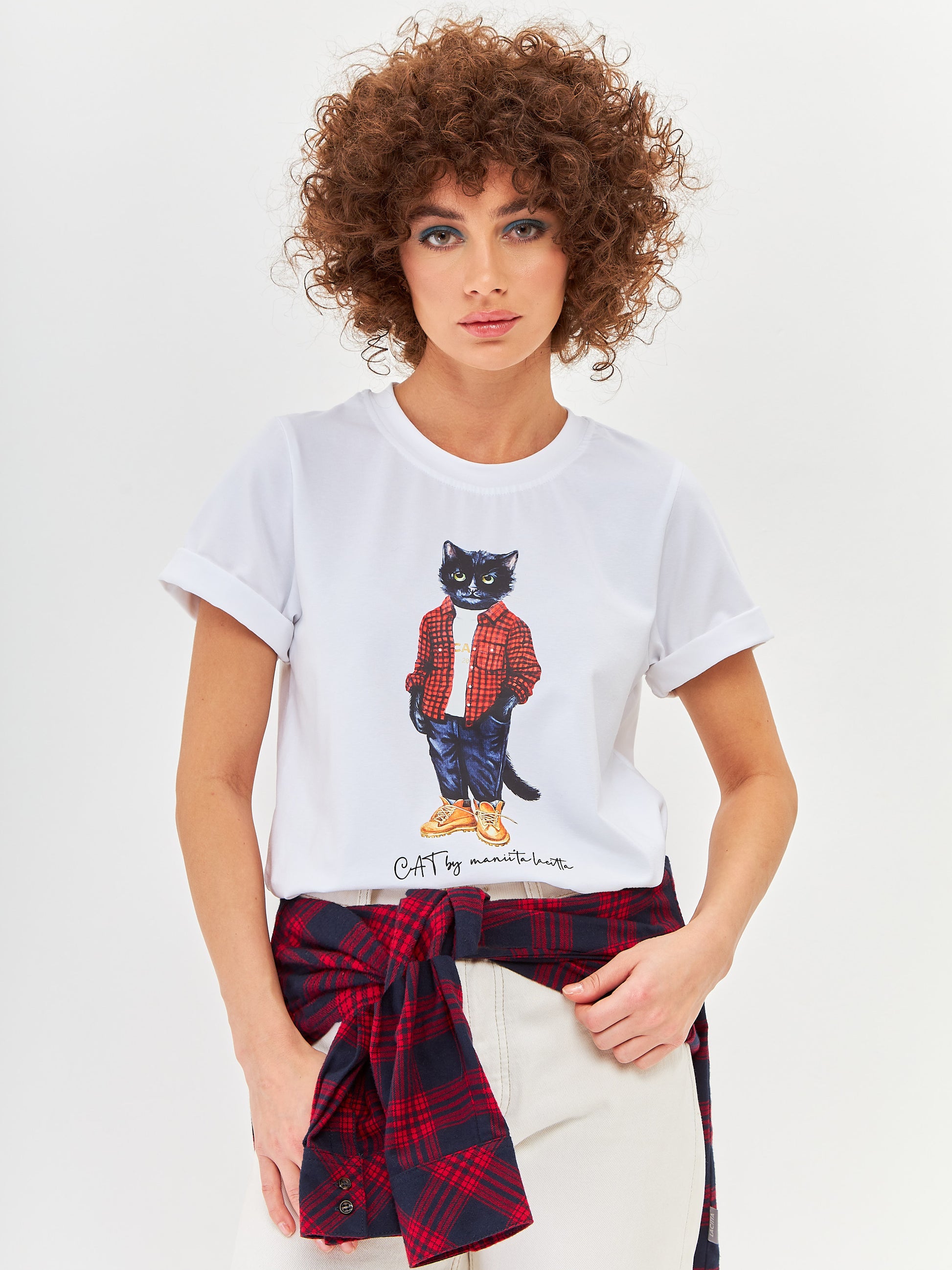 Pack of 2 printed T-shirts COUNTRY CAT