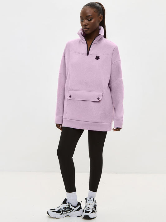 Purple Fleece sweatshirt CATFLEES