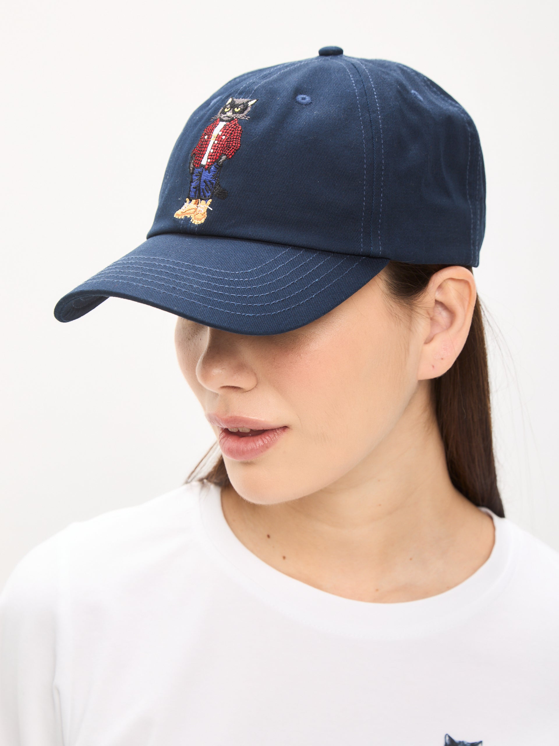 Cap navy with COUNTRY CAT - One size / Blue / Regular