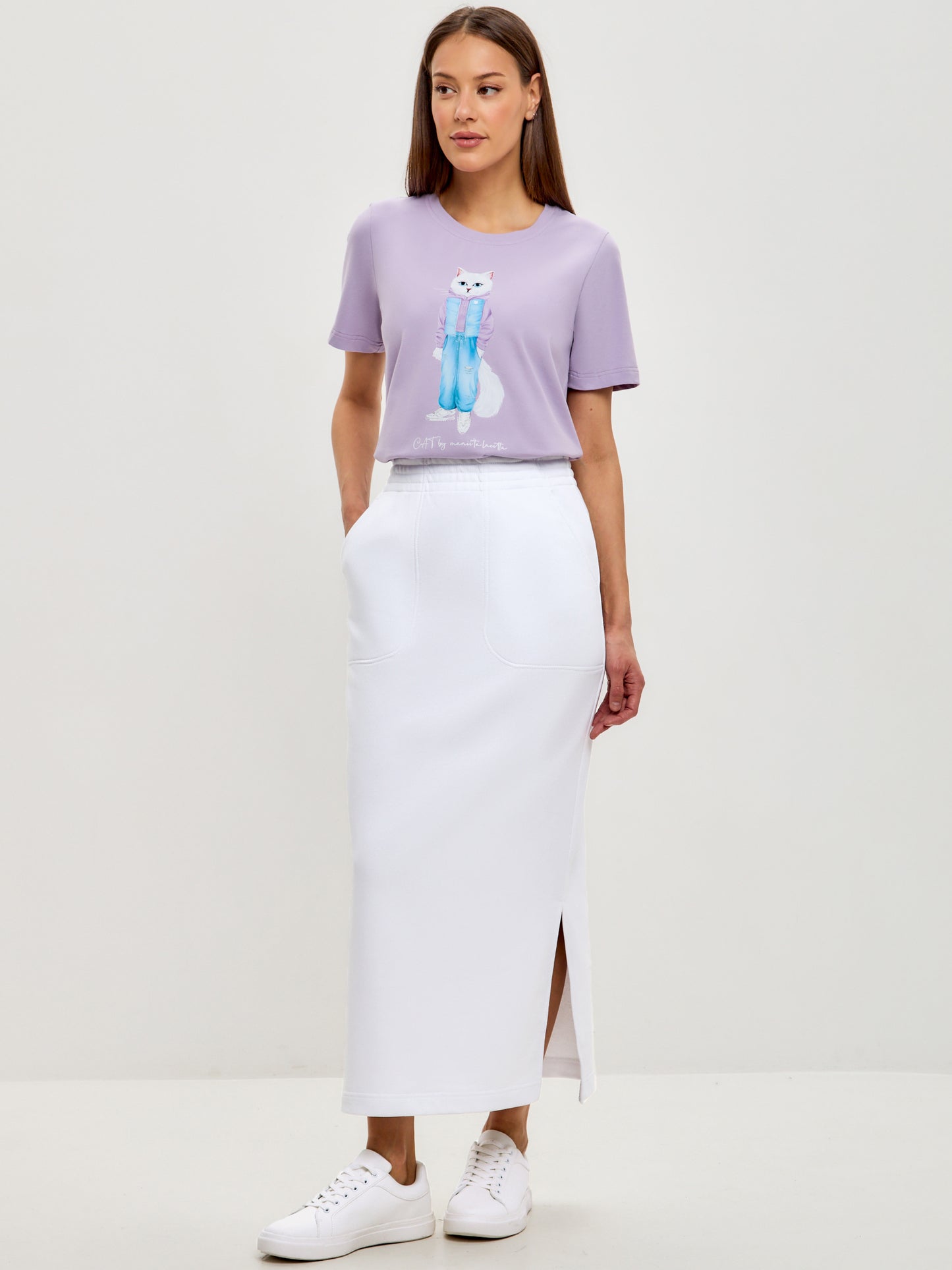 White Women's skirt MIDI