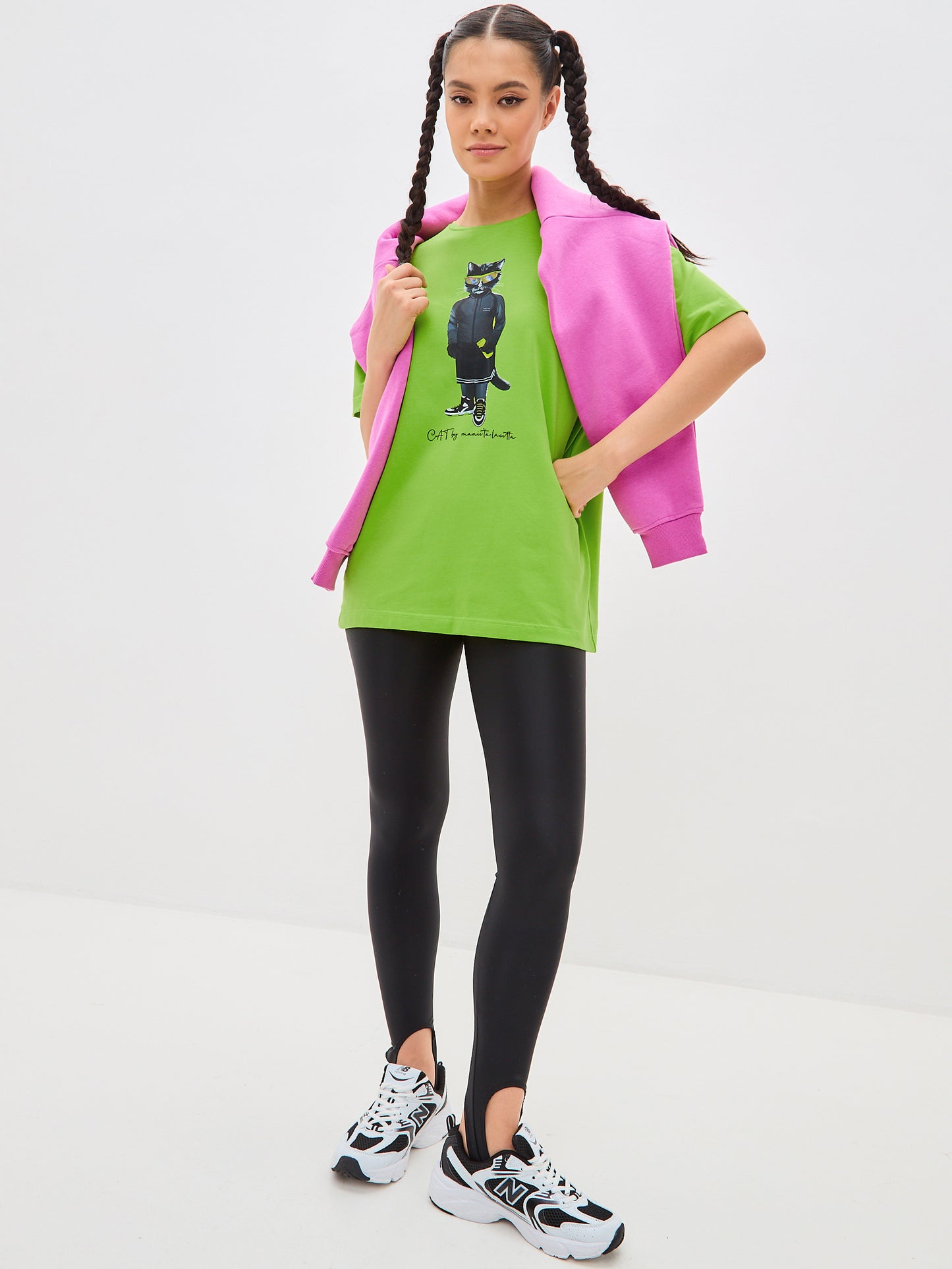 Green Printed t-shirt SPORT CAT