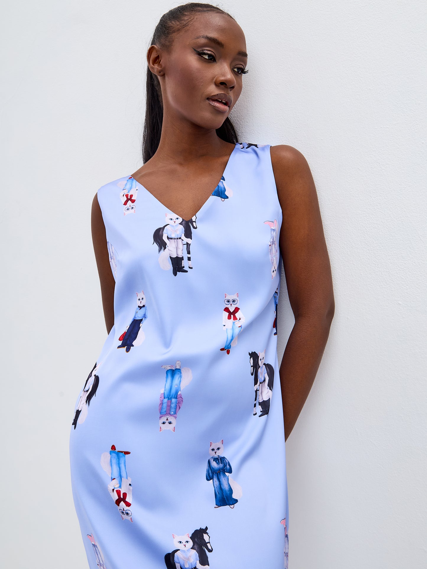 Blue silk loungewear - Loungewear