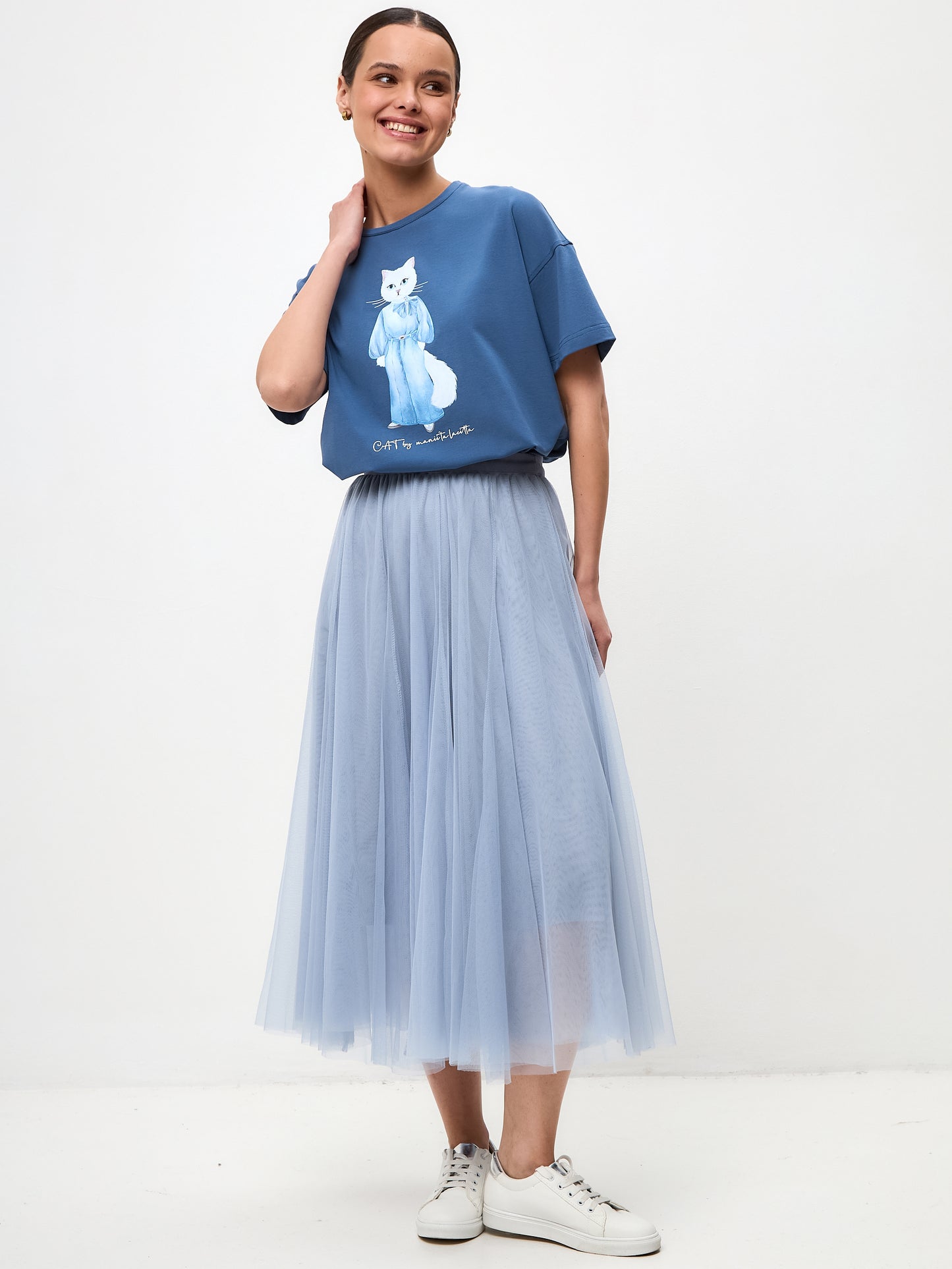 Blue Tulle skirt ROCKY - Bottom