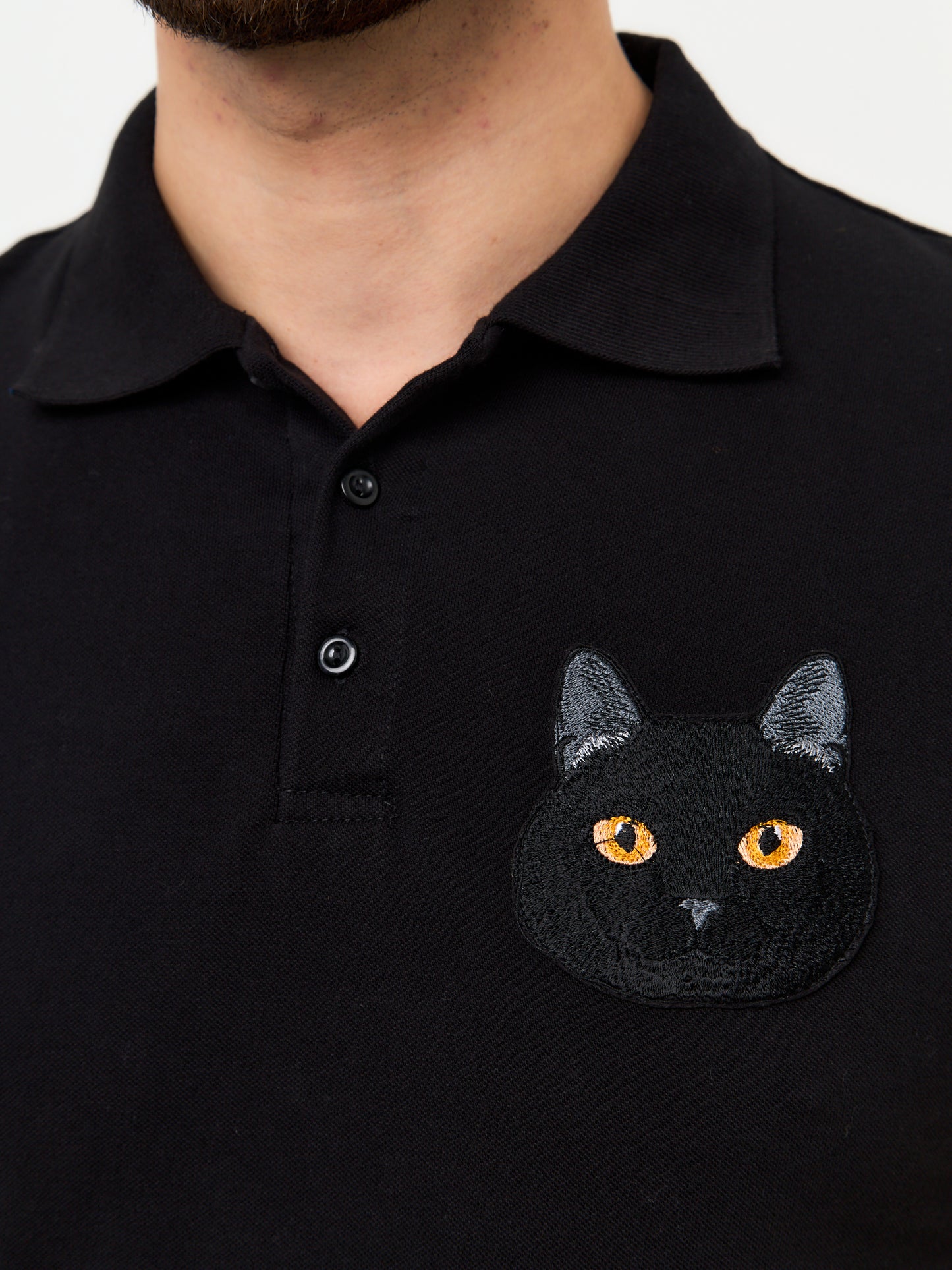 Black Polo T-shirt CAT - Polo t-shirt & dress