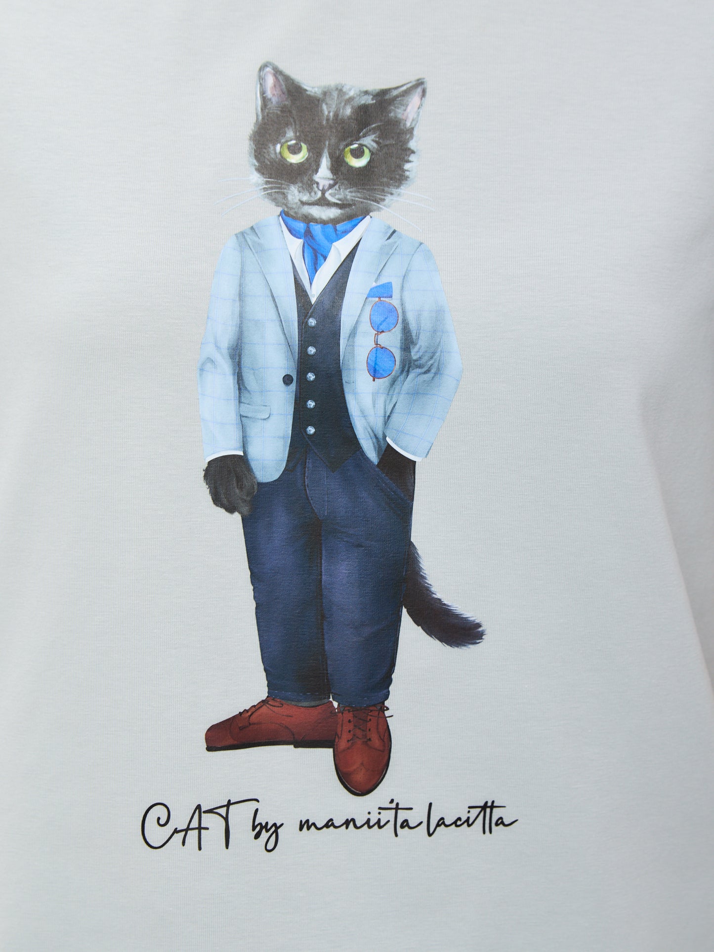 Camiseta Azul CHERRY CAT