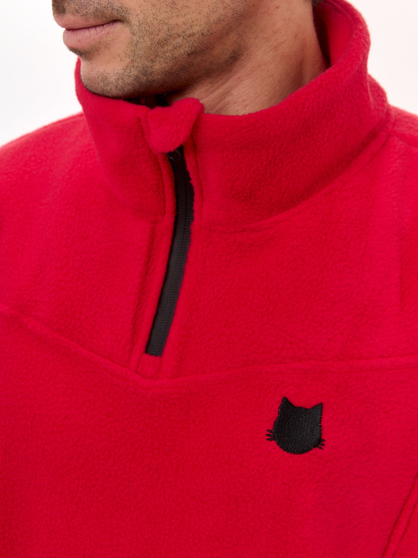 Blaues Fleece-Sweatshirt CATFLEESM