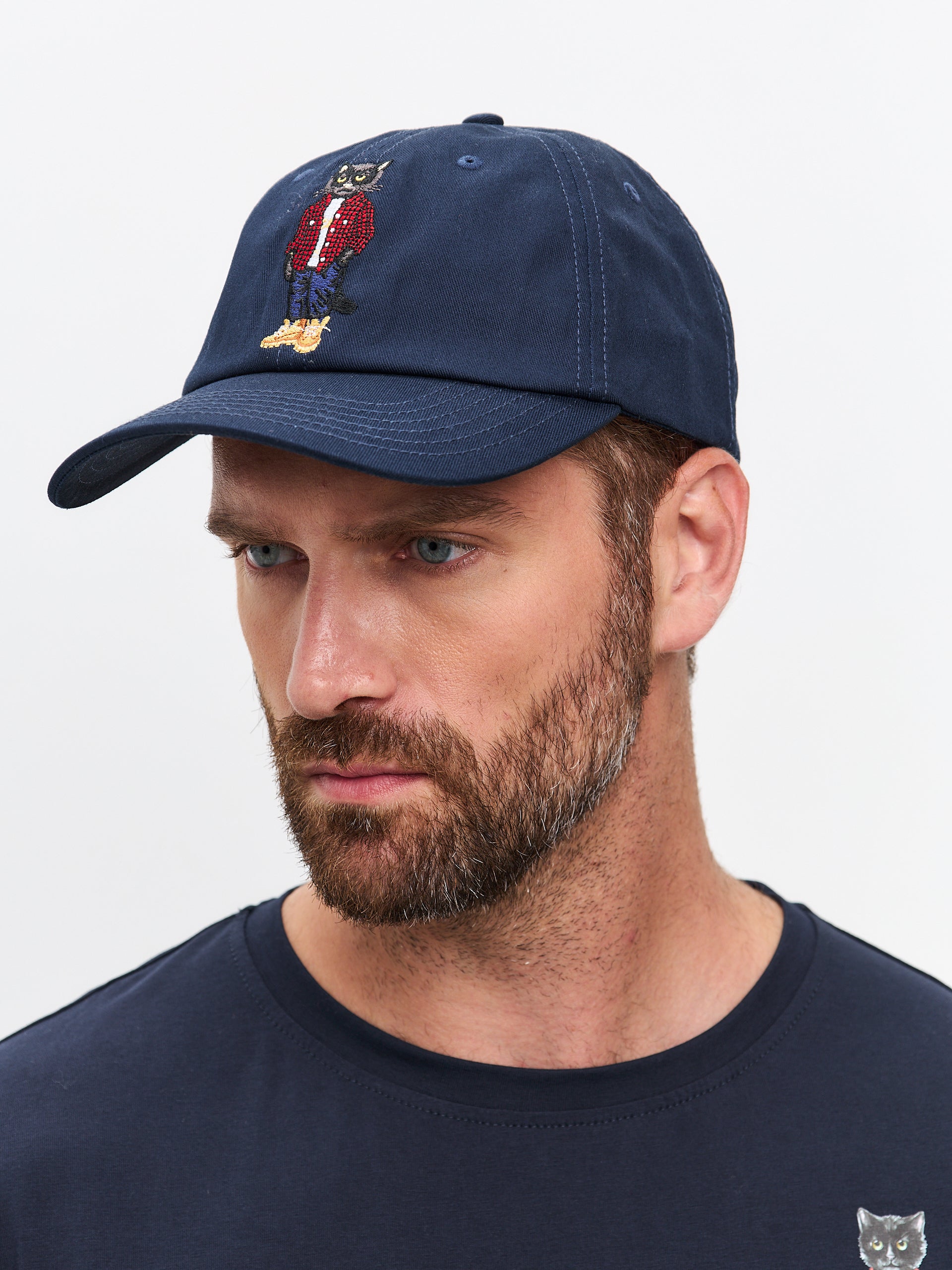 Cap navy with COUNTRY CAT - One size / Blue / Regular