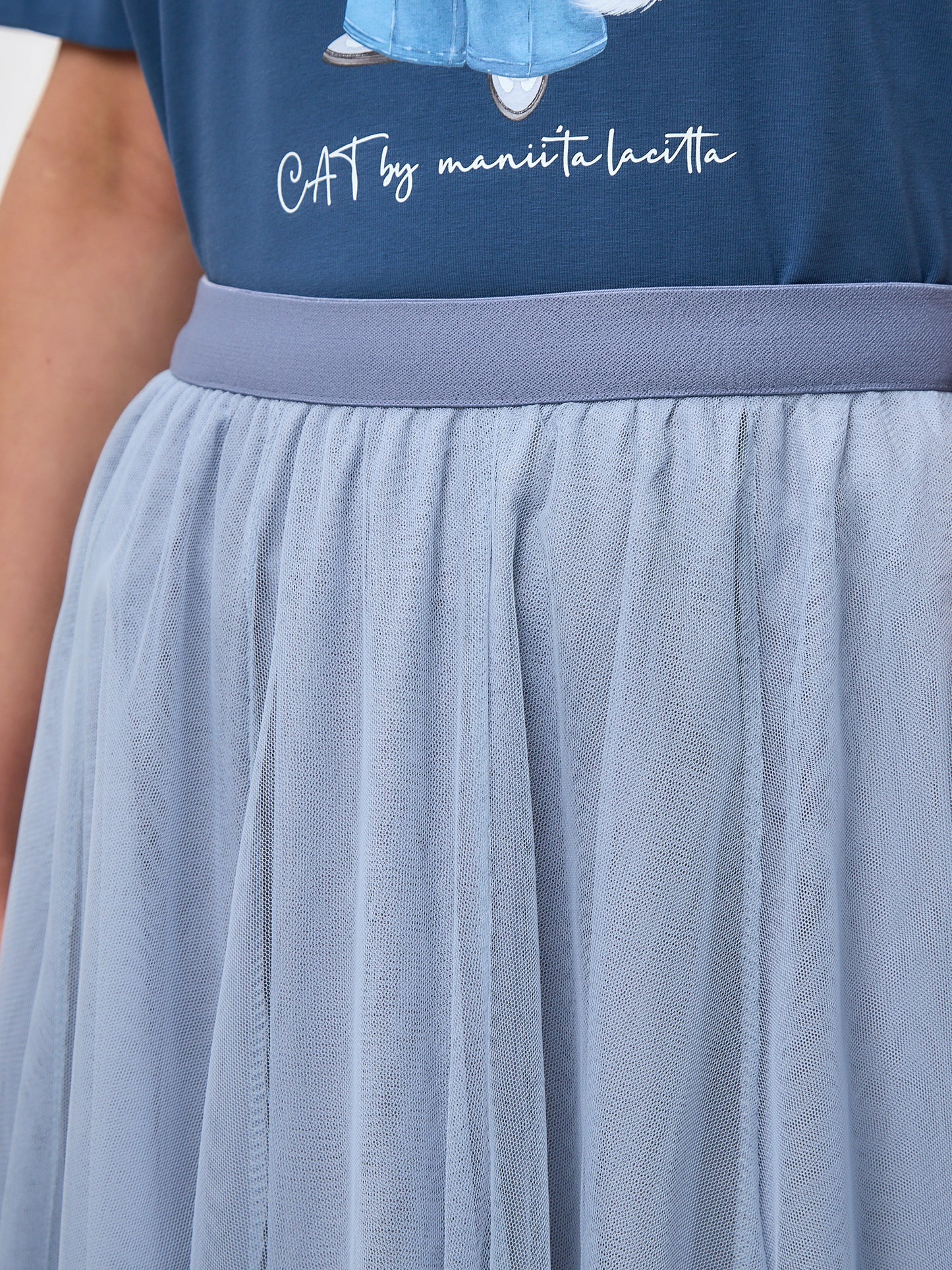 Blue Tulle skirt ROCKY - Bottom