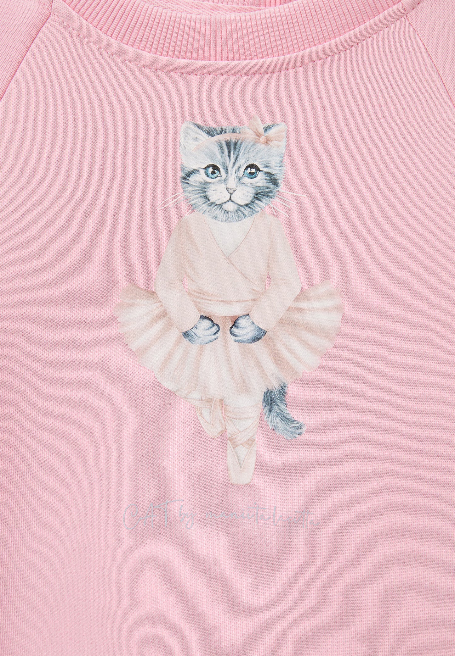 Pink Printed sweatshirt BALLET CAT