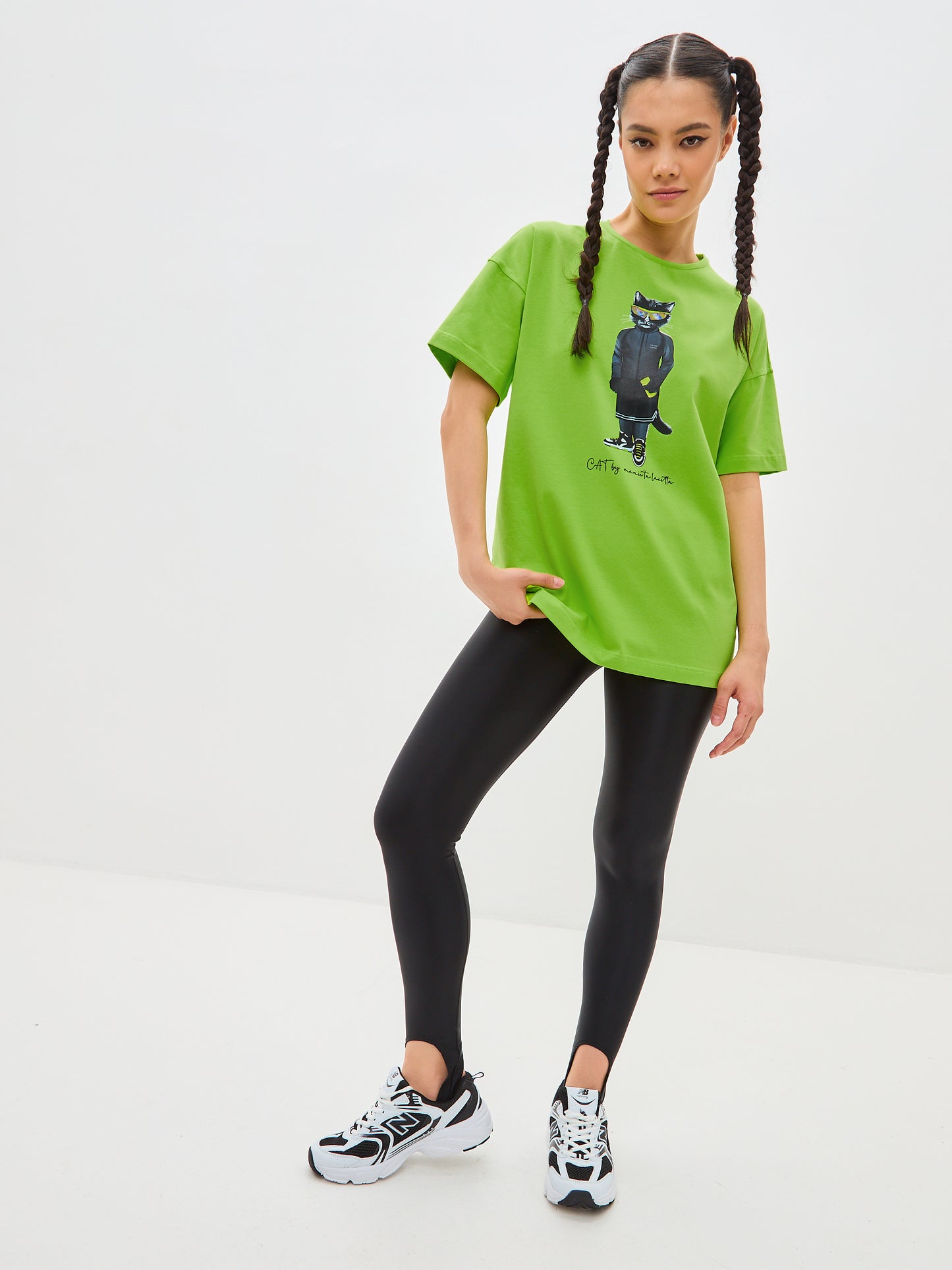 Green Printed t-shirt SPORT CAT