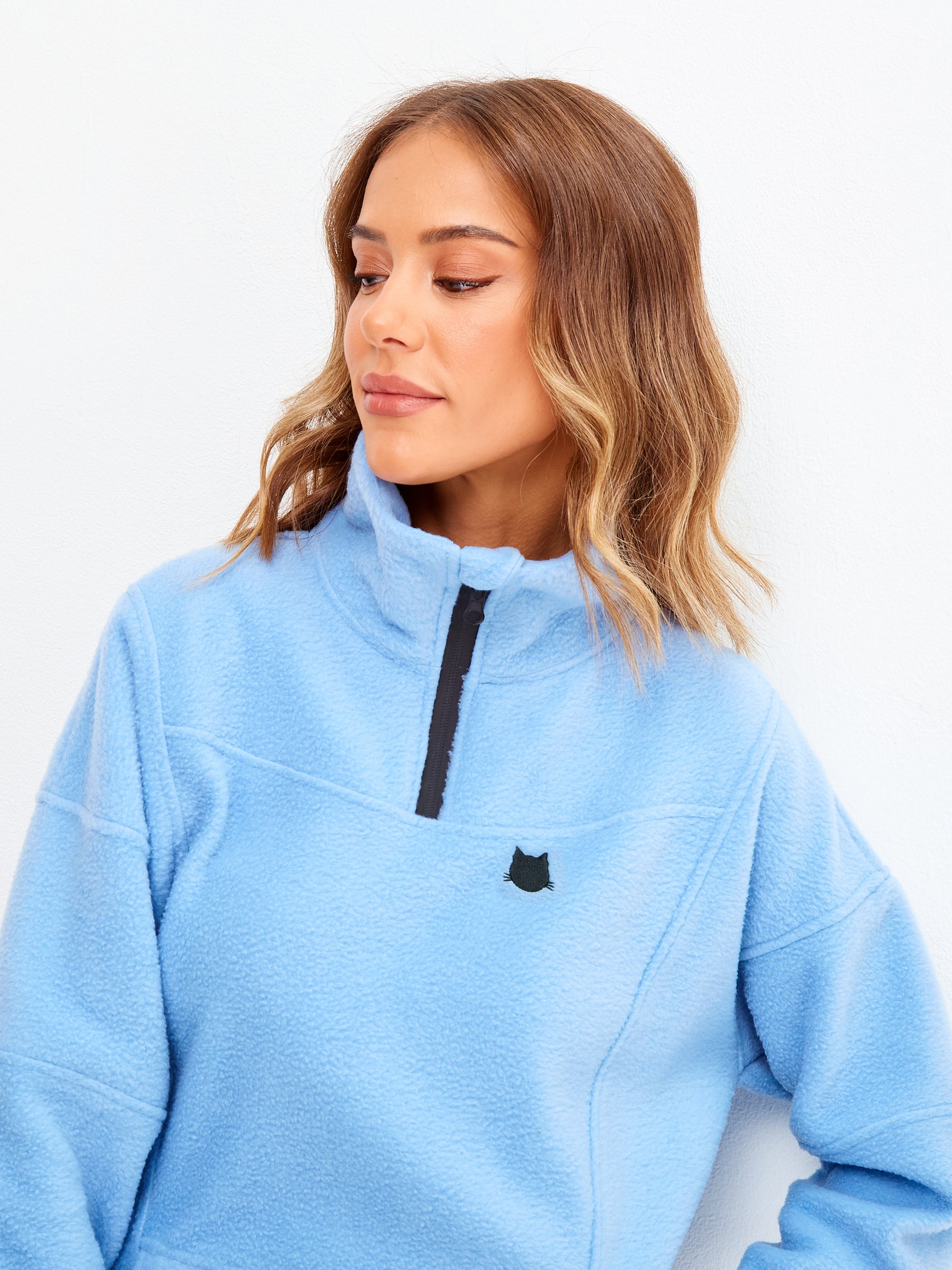 Blue Fleece sweatshirt - Fleece (recycled)