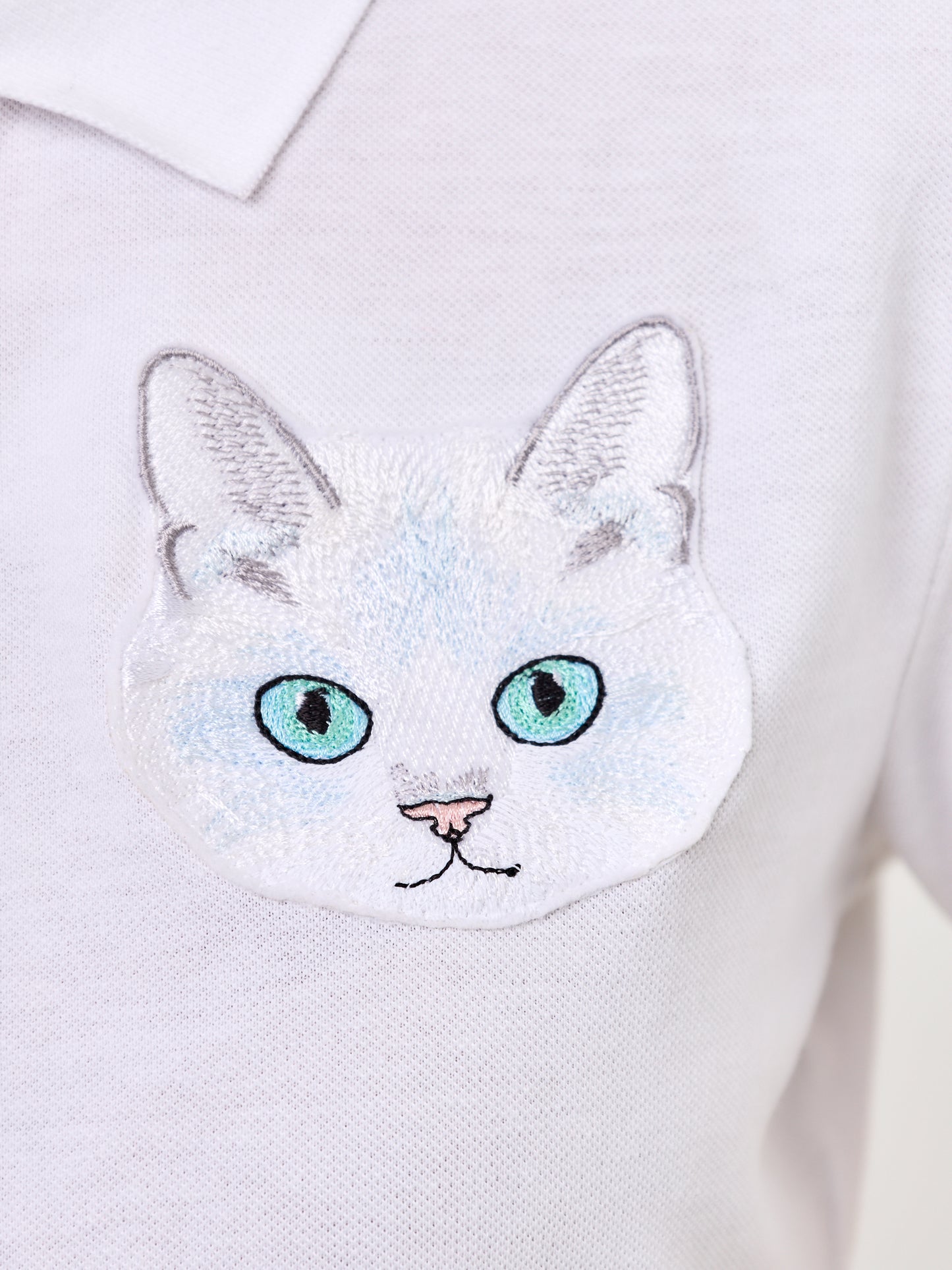 White Polo T-shirt CAT - Polo t-shirt & dress