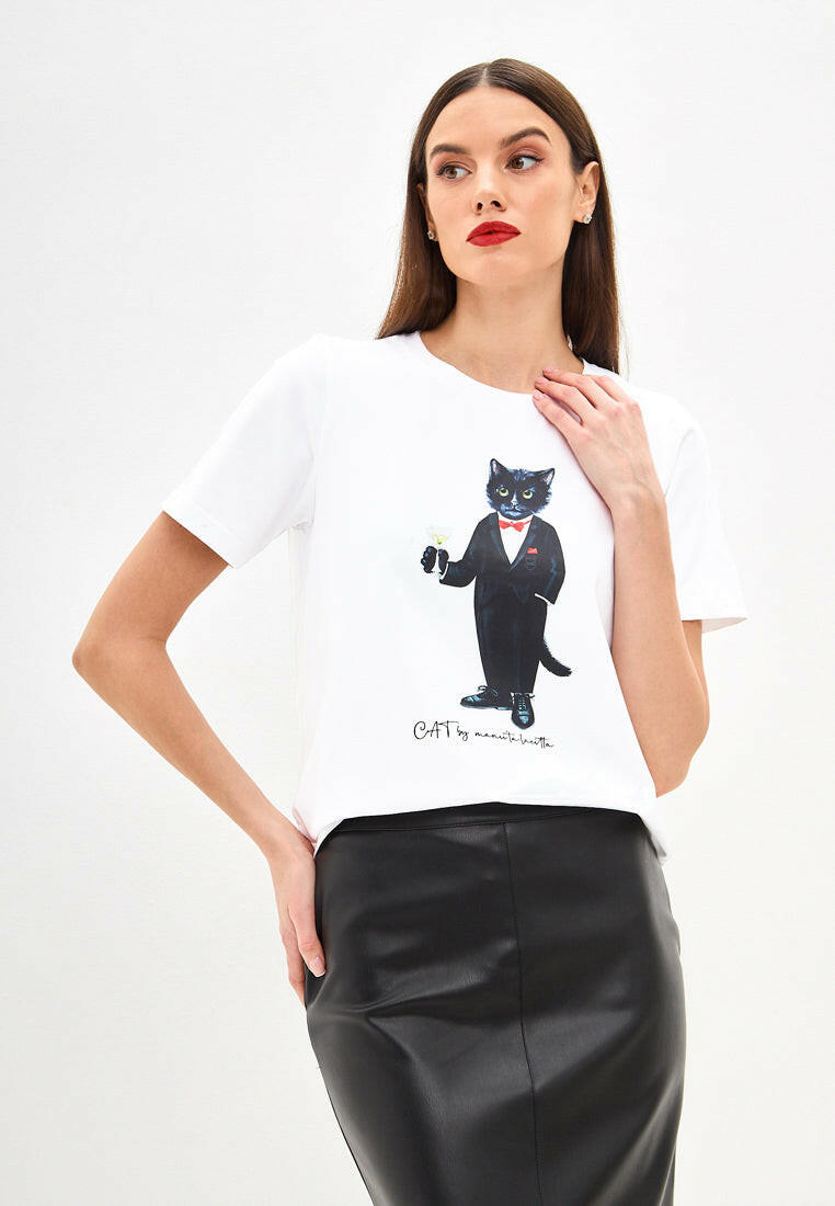 Printed T-shirt DANDY CAT - Maniita Lacitta