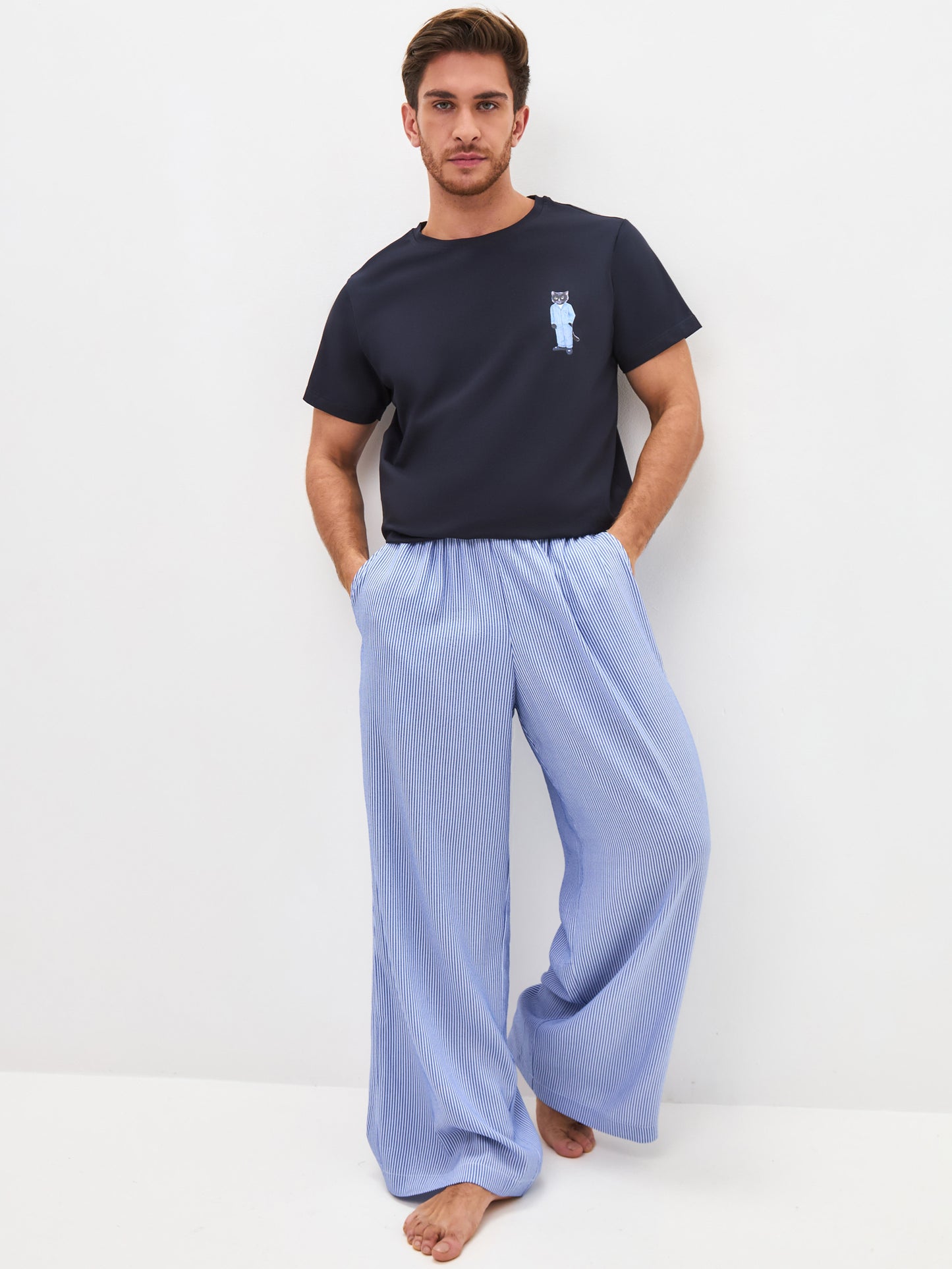 Blue pajama CATSLEEPM