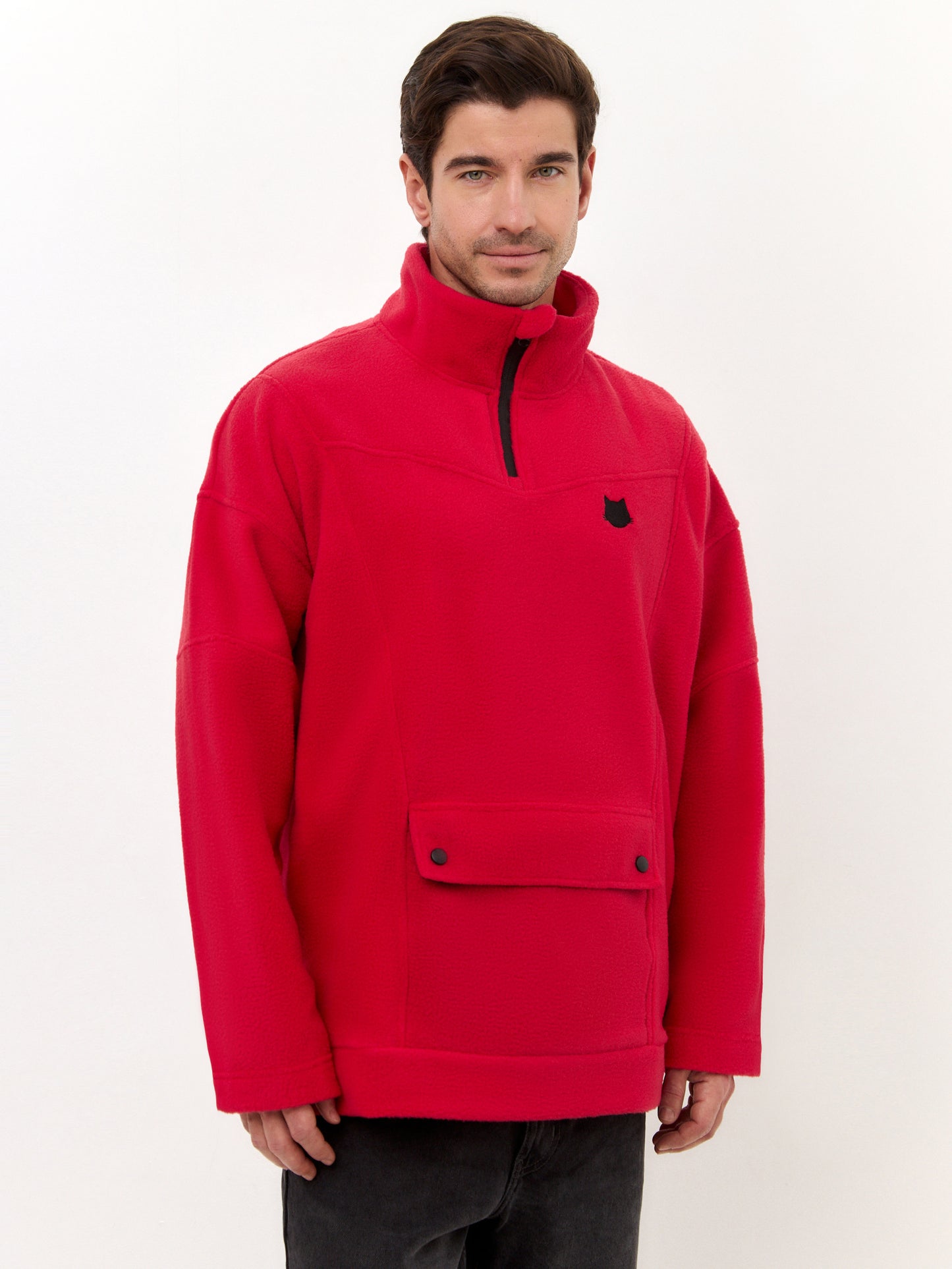 Red Fleece sweatshirt CATFLEESM