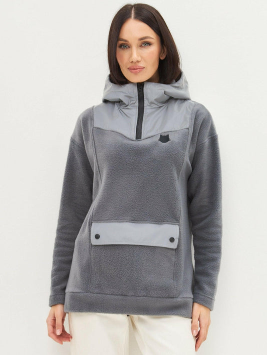 Fleece hoodie CATRAIN - Maniita Lacitta