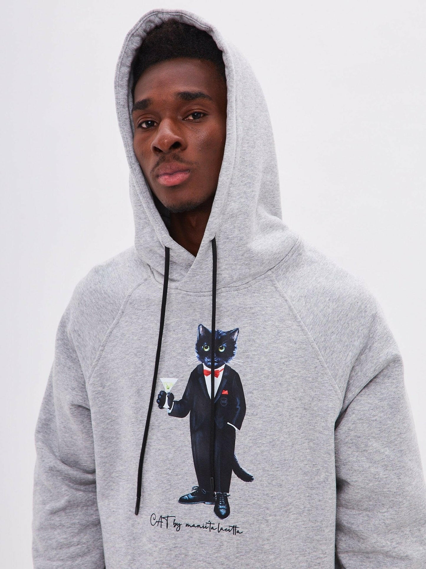 Printed Hoodie DANDY CAT - Maniita Lacitta