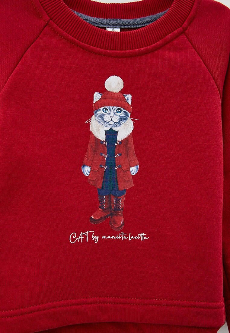 Printed sweatshirt CHRISTMAS KITTY - Maniita Lacitta