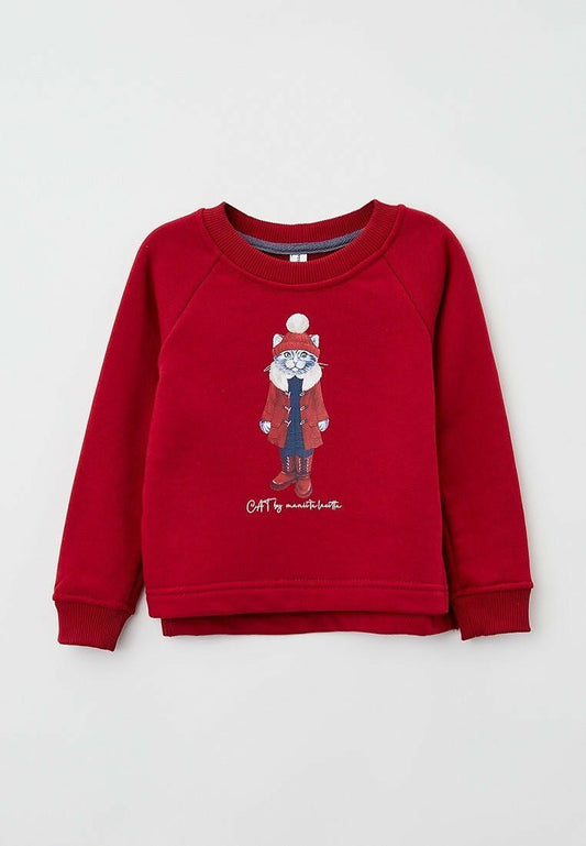 Printed sweatshirt CHRISTMAS KITTY - Maniita Lacitta