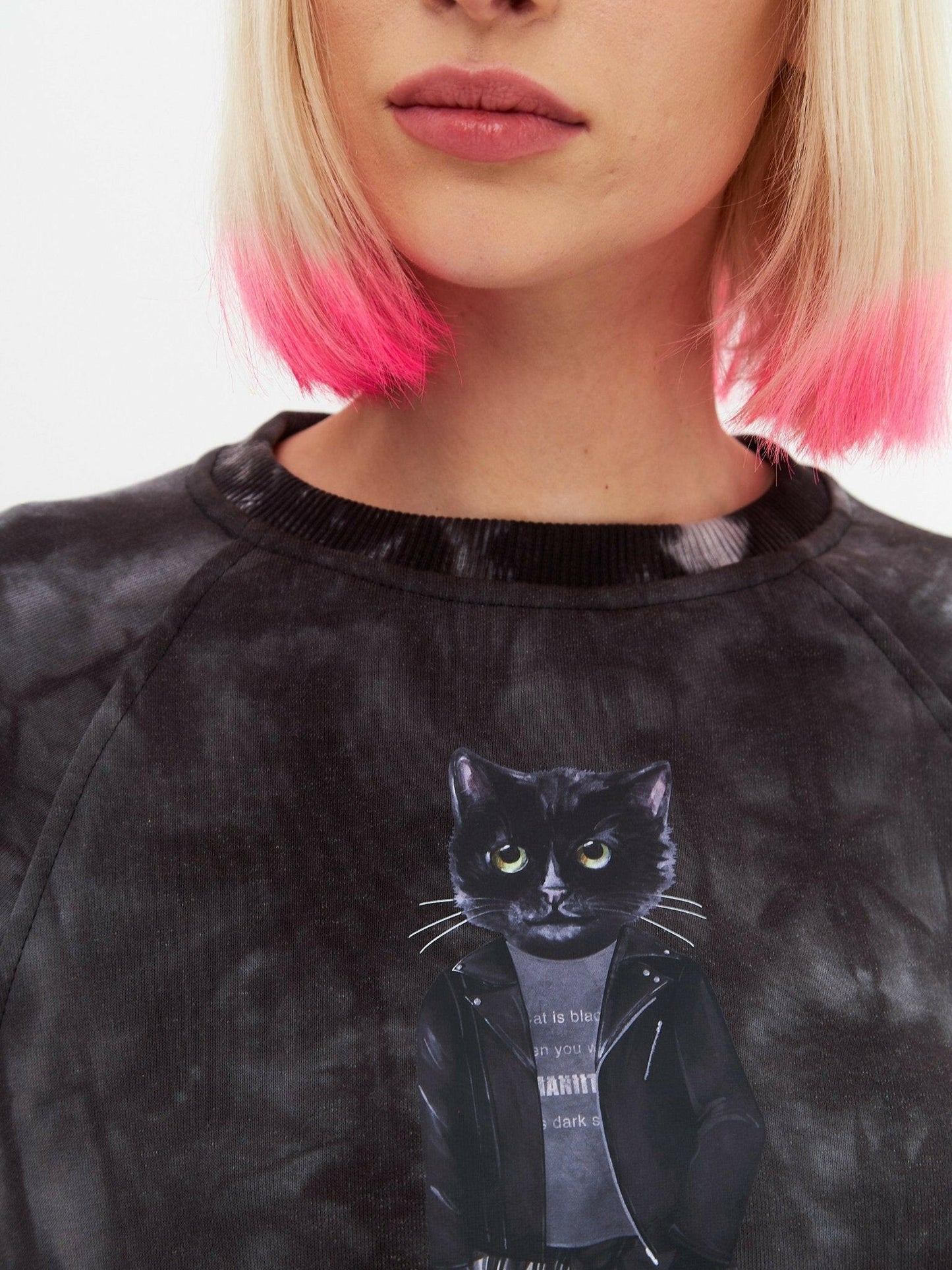 Printed Sweatshirt ROCKER CAT - Maniita Lacitta