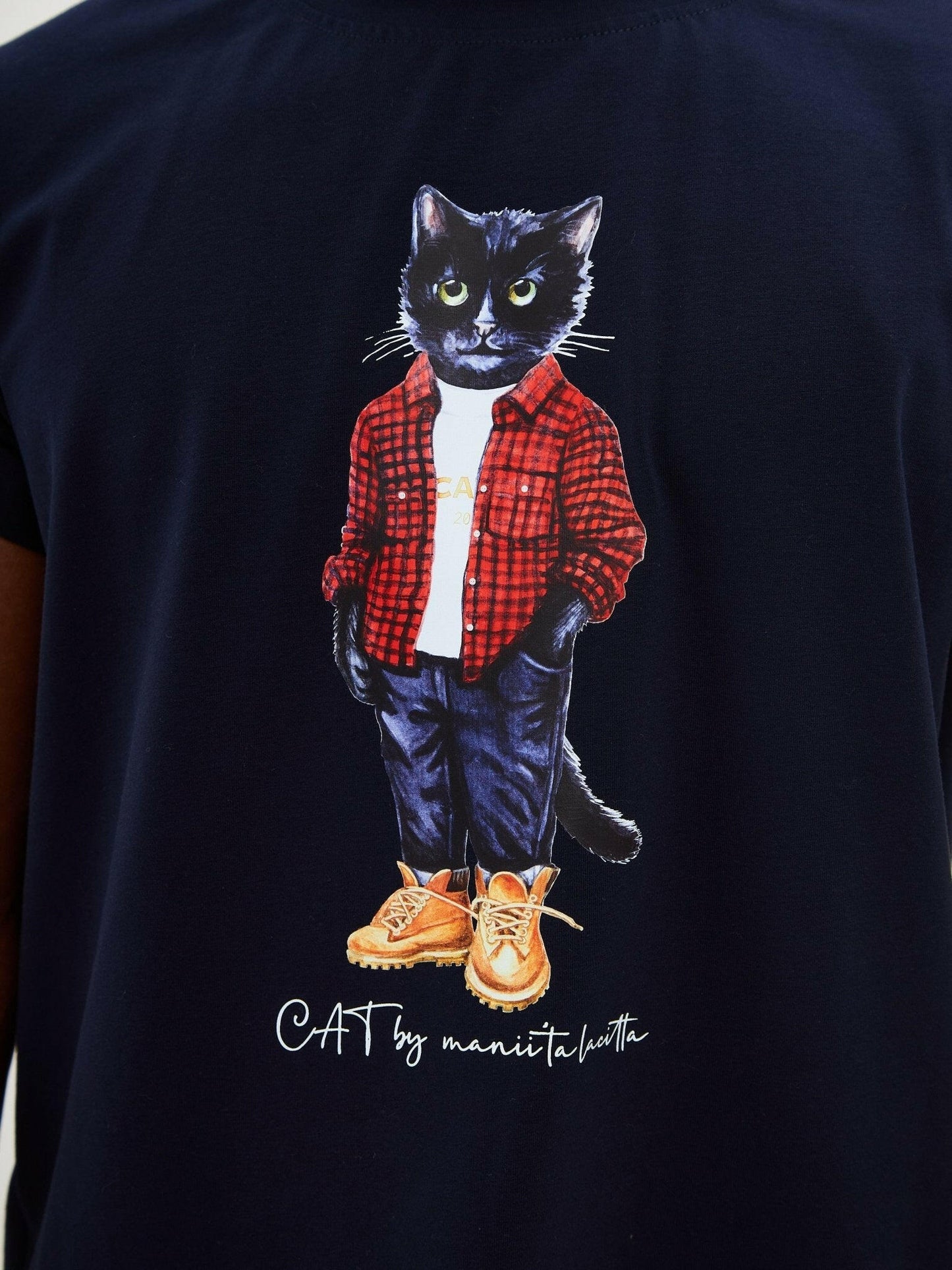 Printed T-shirt COUNTRY CAT - Maniita Lacitta