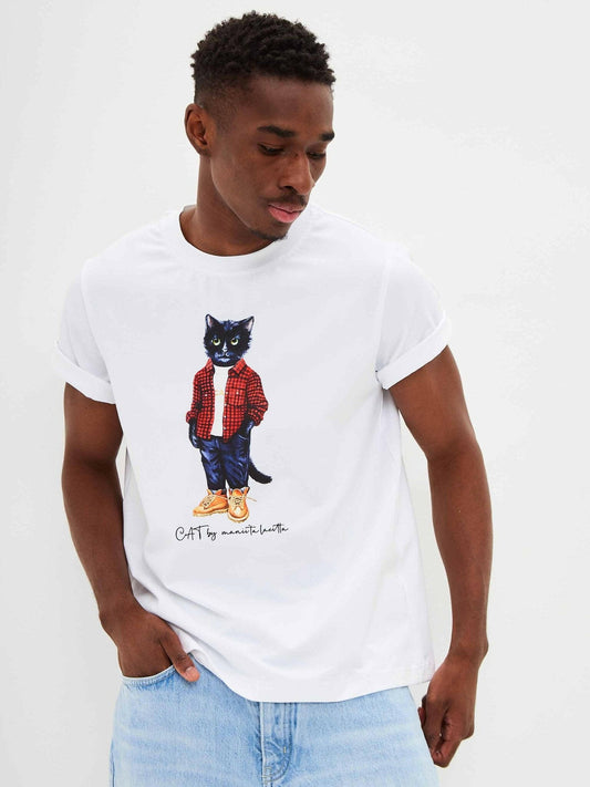 Printed T-shirt COUNTRY CAT - Maniita Lacitta