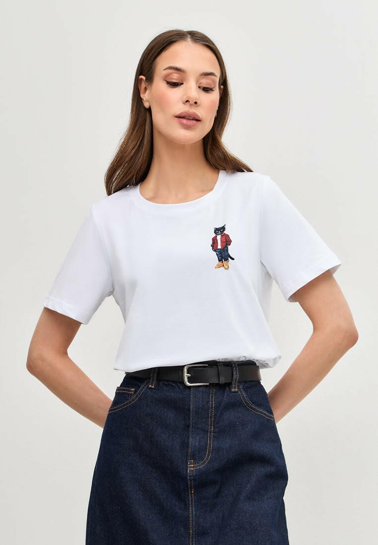 Printed T-shirt COUNTRY CAT - Maniita Lacitta