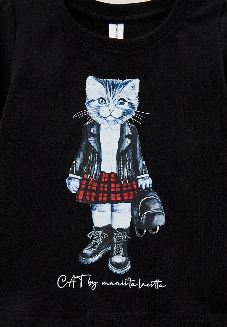 Printed T-shirt KITTY - Maniita Lacitta