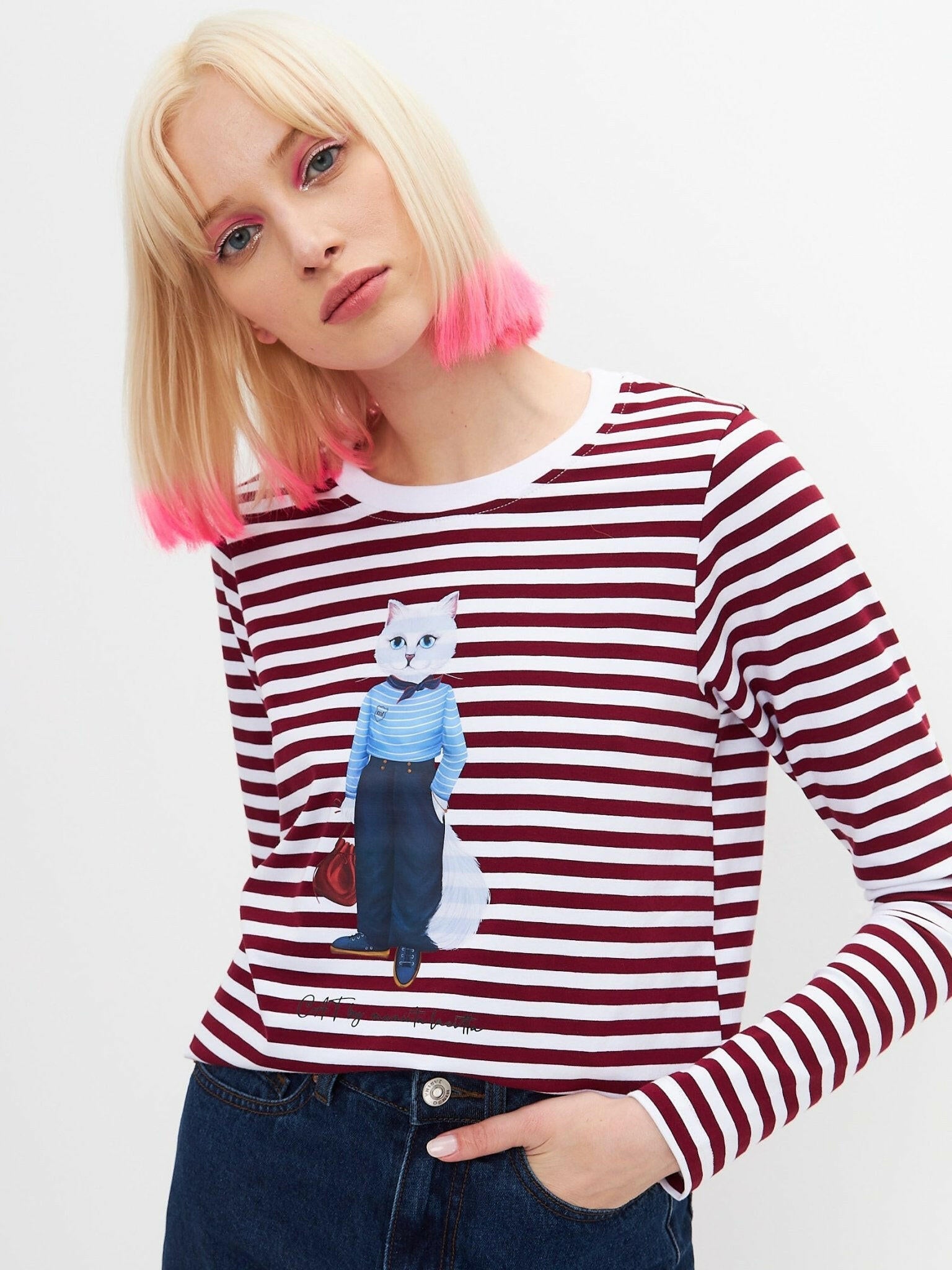 Printed T-shirt MARINER CAT - Maniita Lacitta