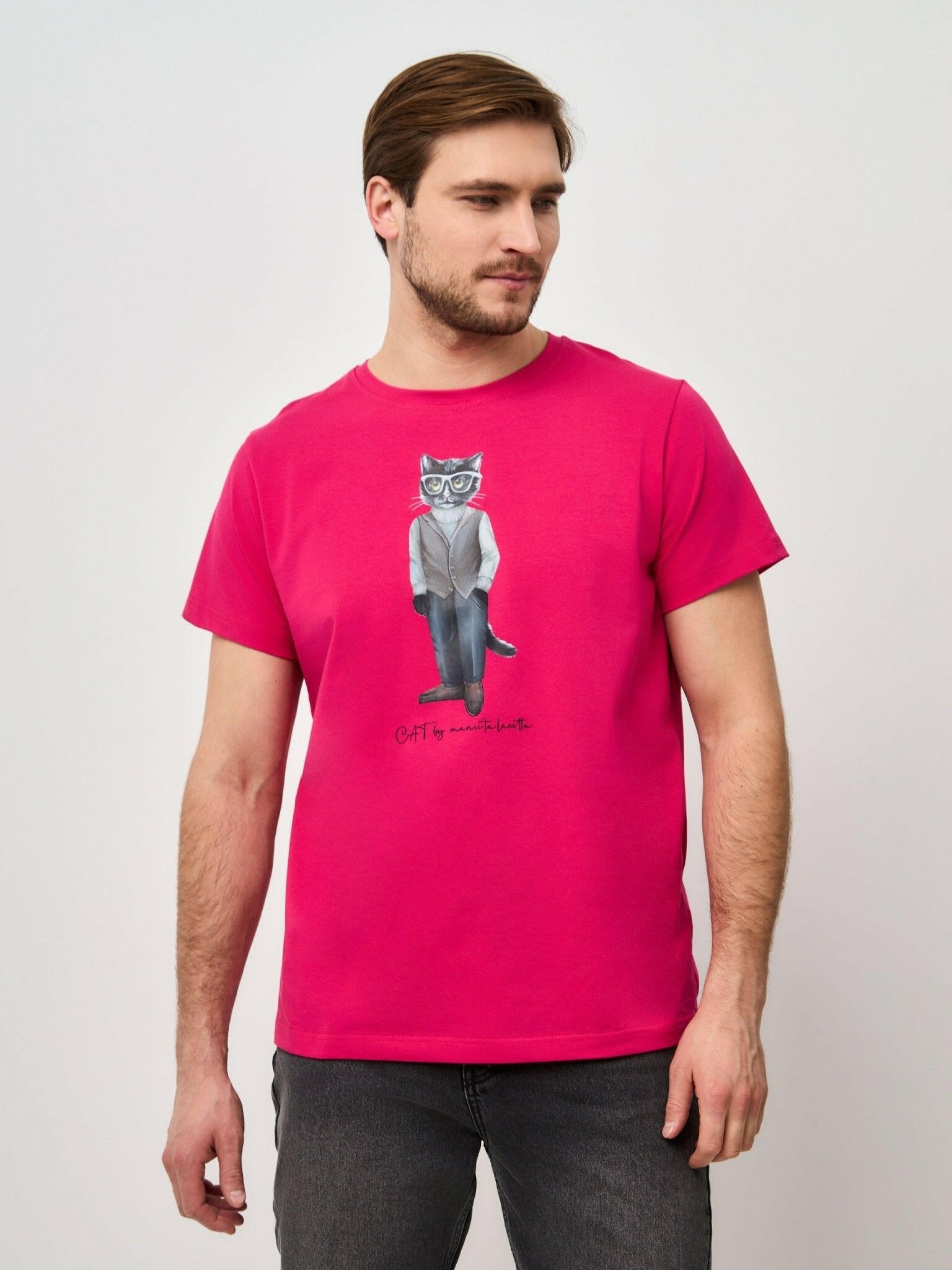 Printed T-shirt MINIMALIST CAT - Maniita Lacitta