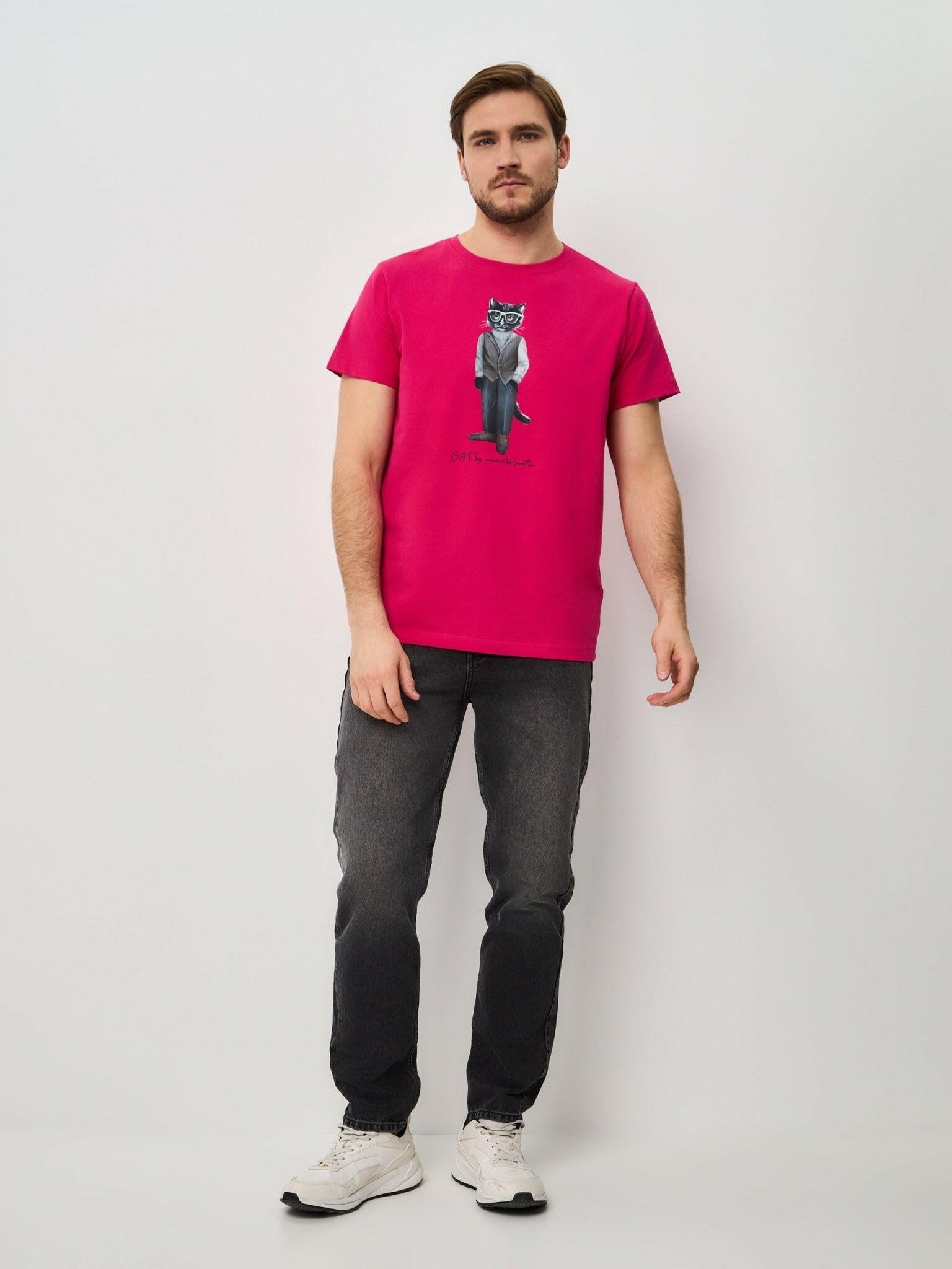 Printed T-shirt MINIMALIST CAT - Maniita Lacitta