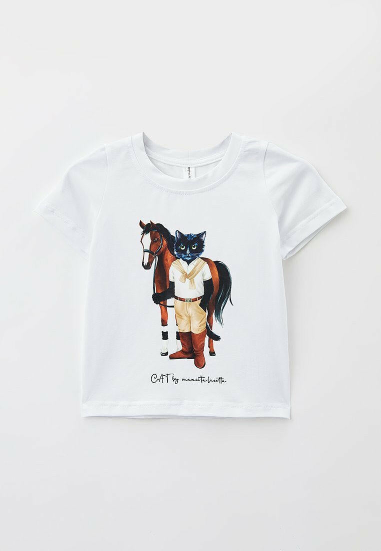 Printed T-shirt RIDER CAT - Maniita Lacitta