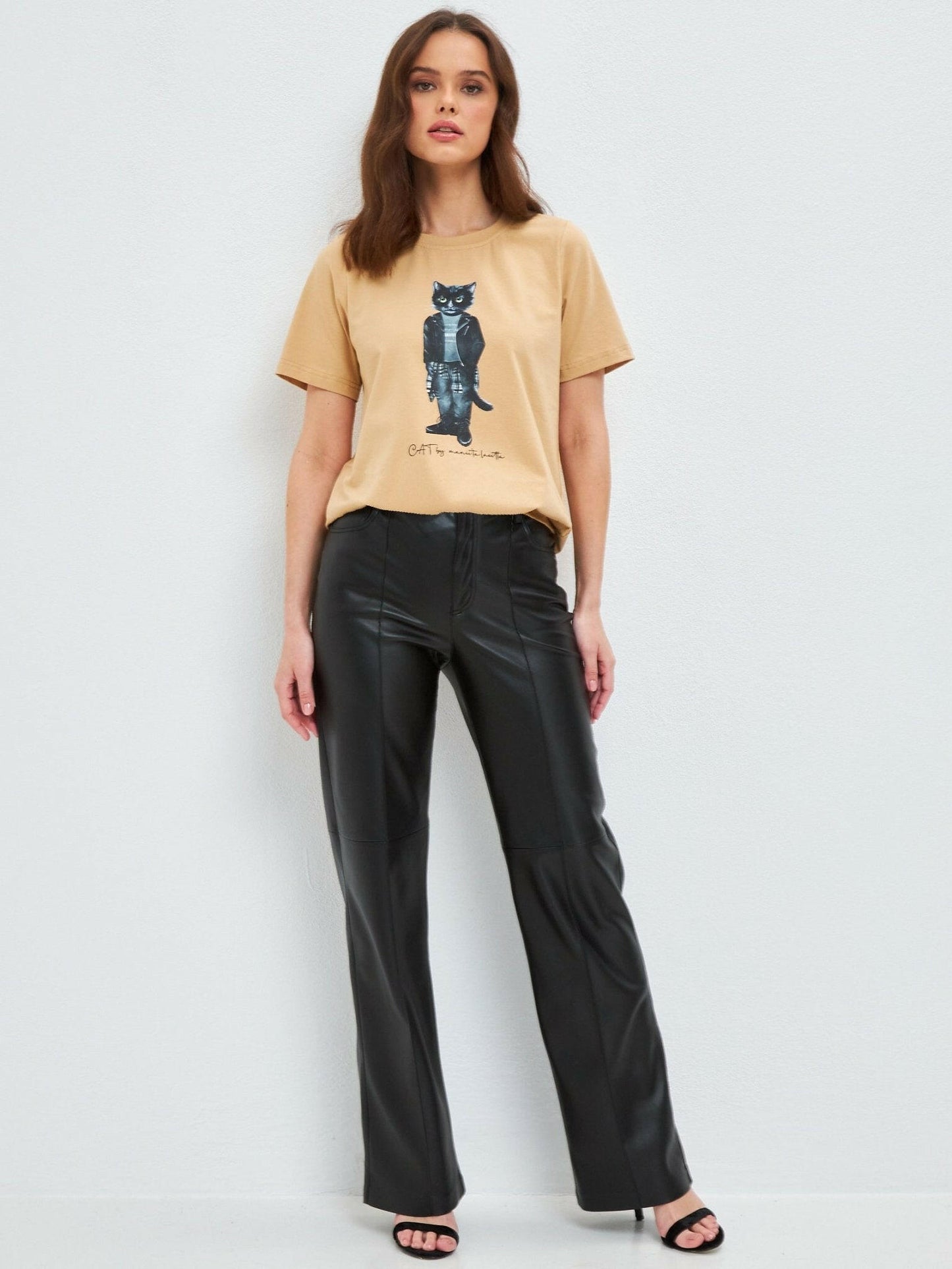 Printed T-shirt ROCKER CAT - Maniita Lacitta