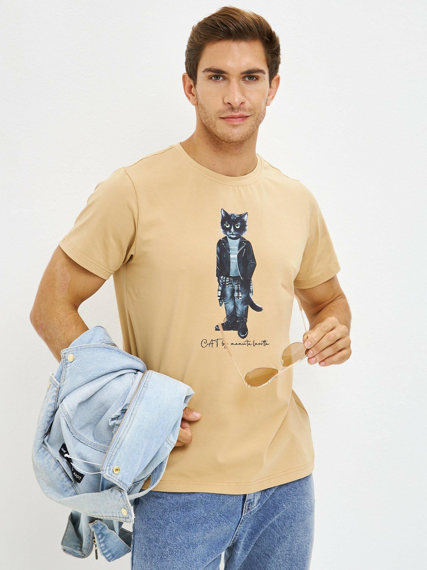 Printed T-shirt ROCKER CAT - Maniita Lacitta