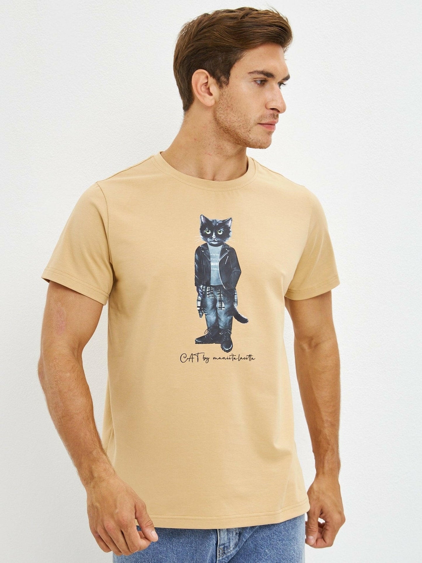 Printed T-shirt ROCKER CAT - Maniita Lacitta