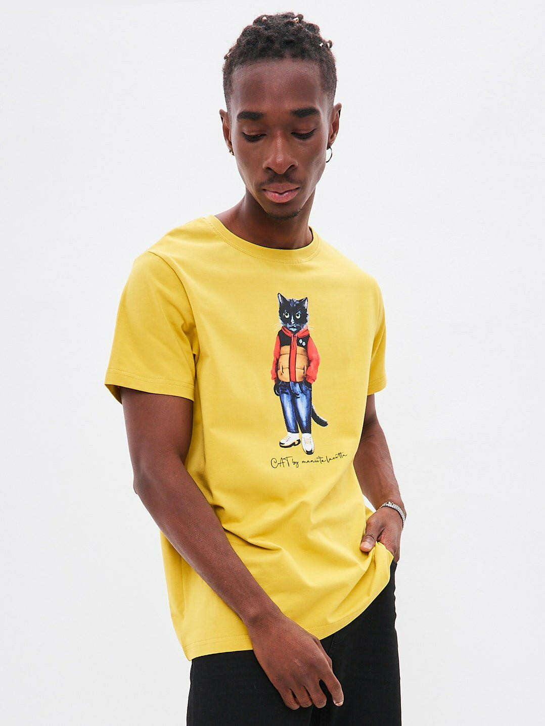 Printed T-shirt SPORT CASUAL CAT - Maniita Lacitta